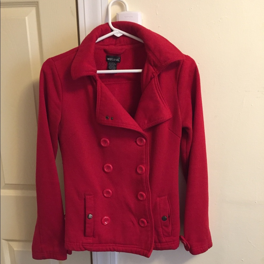 Pea coat with hoodie